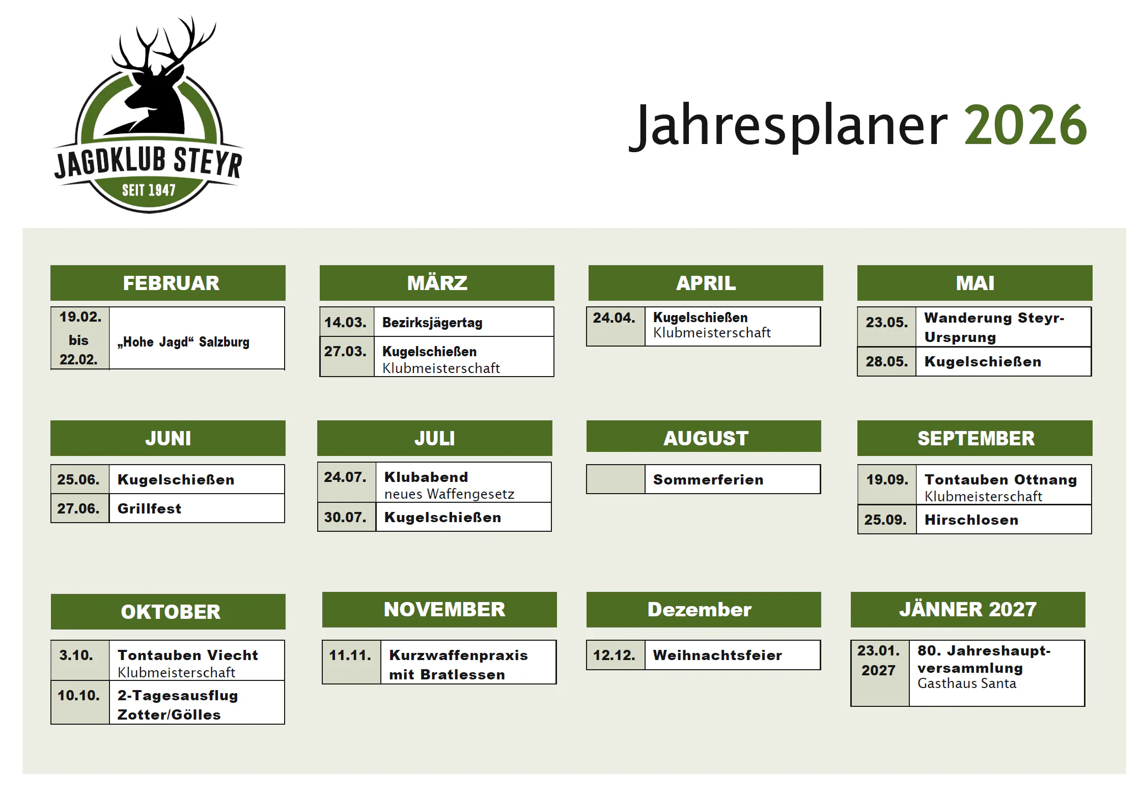 Jahreskalender
